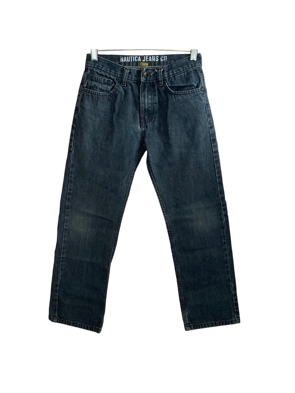 Nautica Jeans Co Girls Size 12 Dark Wash Denim Jeans Straight Leg Casual